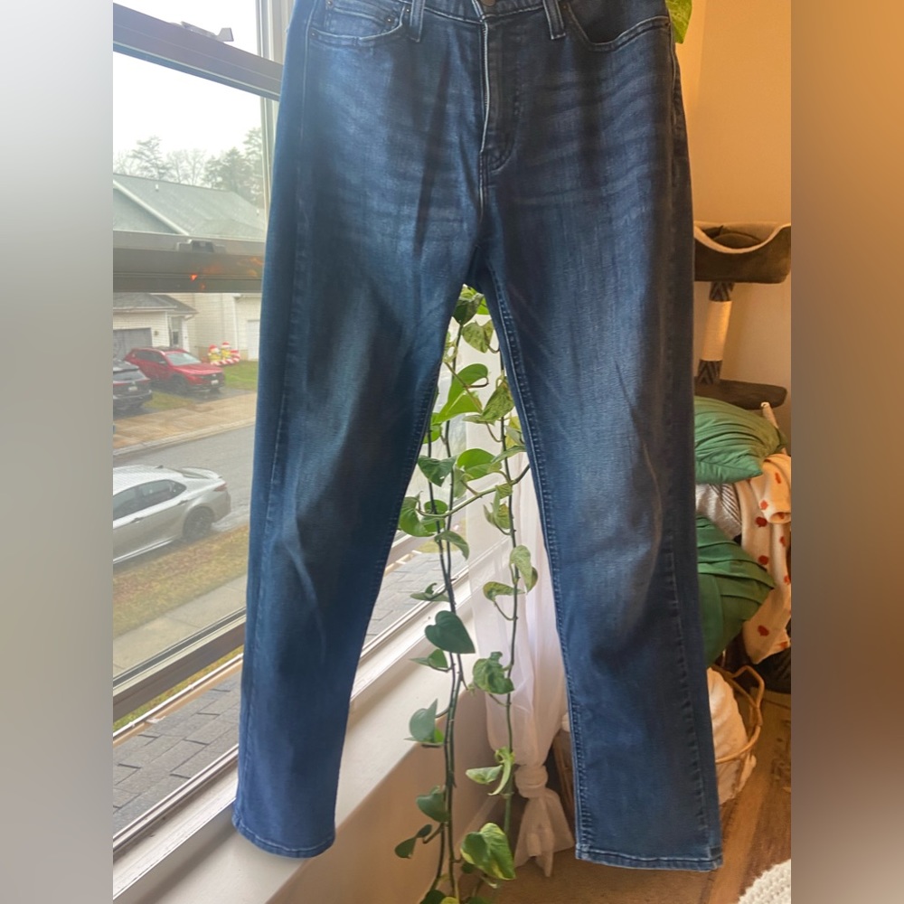 Levi's 541 Jeans Size 30x34 Mens Mid Rise Straight Leg Dark Wash Blue Denim